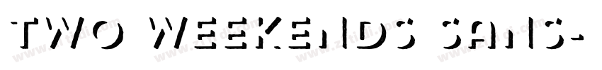 Two Weekends Sans字体转换